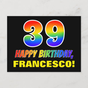 39th Birthday Postcards Zazzle Nz