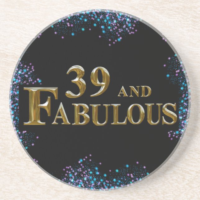 39th  Birthday  Coaster (Front)