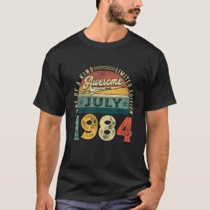 39th Birthday Decoration July 1984 Men Women 39 Ye T-Shirt
