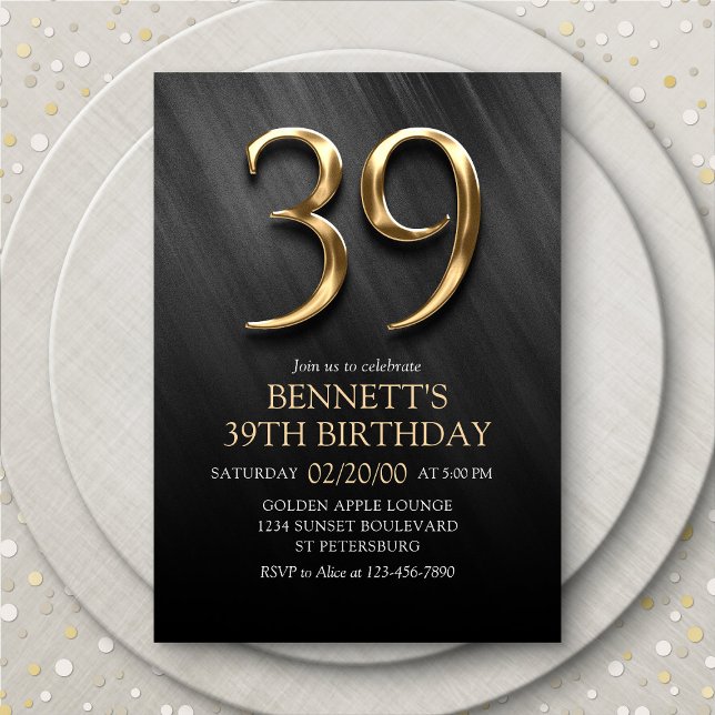 39th Birthday Invitation (Creator Uploaded)