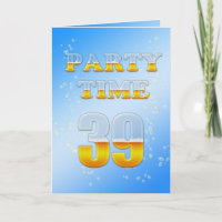 39th birthday party invitation with lots of beer