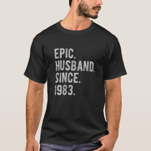 39Th Wedding Aniversary For Him - Epic Husband Sin T-Shirt