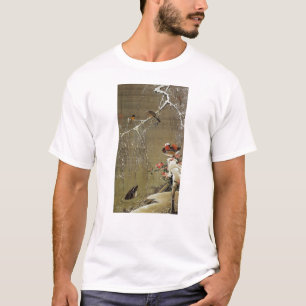 3. 雪中鴛鴦図, 若冲 Mandarin Duck in The Snow, Jakuchū T-Shirt