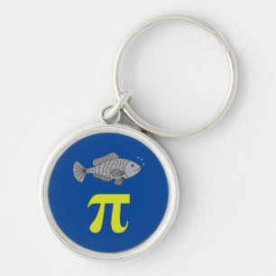 3.14 Fish Pie Pi Pun Funny Math Joke Key Ring