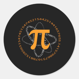 3.14 Math Design For Pi Day 1  Classic Round Sticker