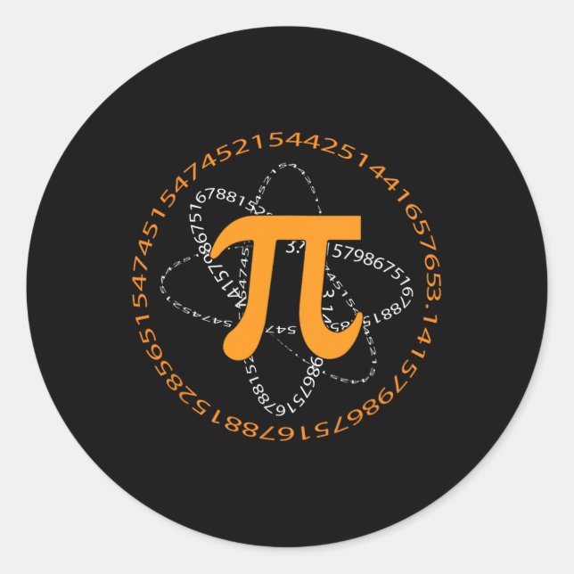 3.14 Math Design For Pi Day 1  Classic Round Sticker (Front)