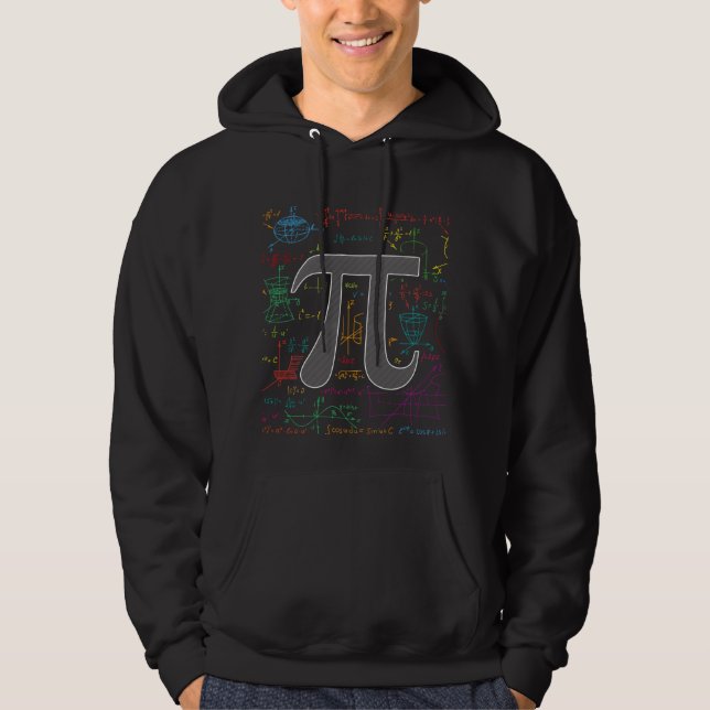 3,14 Mathe Formeln Irrationale Zahl Pi Hoodie (Front)