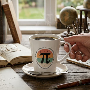 3.14 National Pi Day Design  - Pi Day Gift Idea Latte Mug
