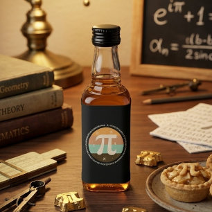3.14 National Pi Day Design  - Pi Day Gift Idea Liquor Bottle Label