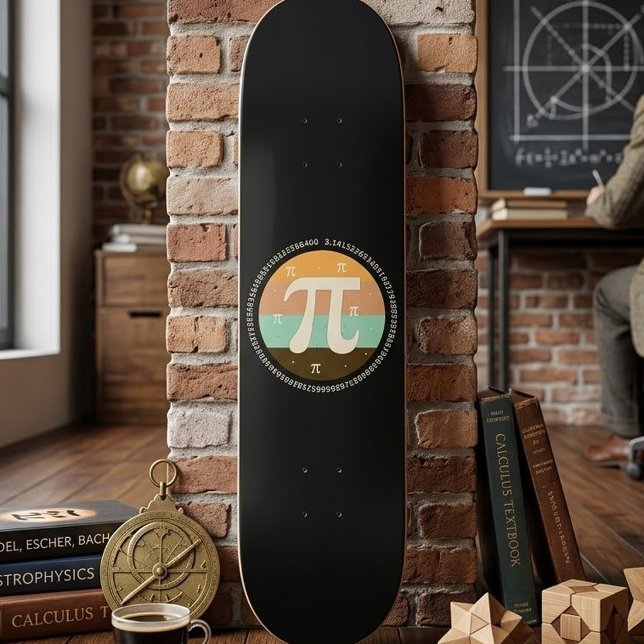 3.14 National Pi Day Design  - Pi Day Gift Idea Skateboard (Creator Uploaded)