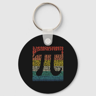 3.14 number symbol for kids boys teacher men women key ring
