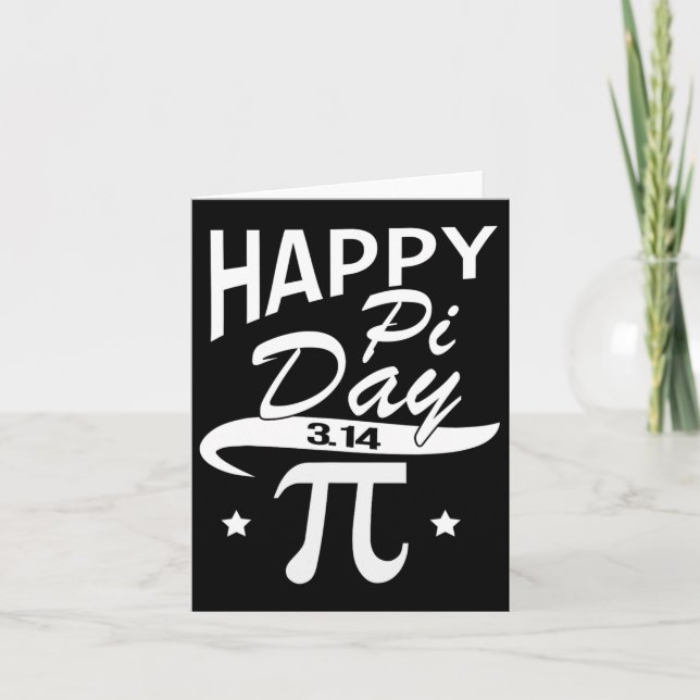 3.14 Pi Day For Teachers  Card (Front)