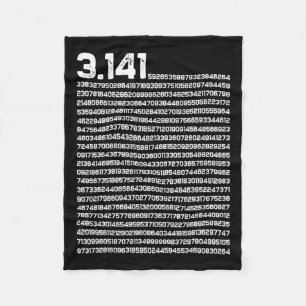 3.14 Pi Day Math Irrational Number Pi  Fleece Blanket