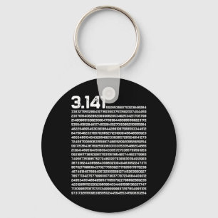 3.14 Pi Day Math Irrational Number Pi Key Ring