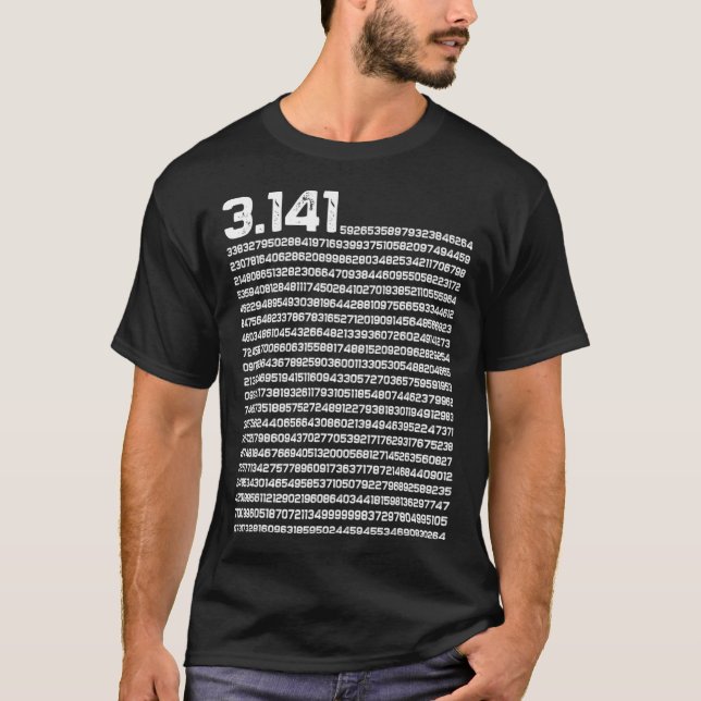 3.14 Pi Day Math Irrational Number Pi  T-Shirt (Front)