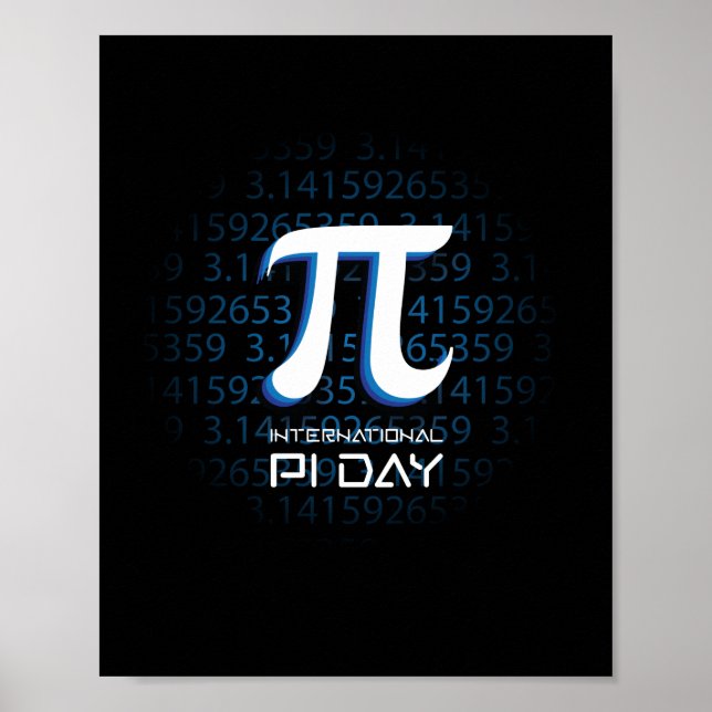 3.14 Pi Number Symbol Math Science Poster (Front)