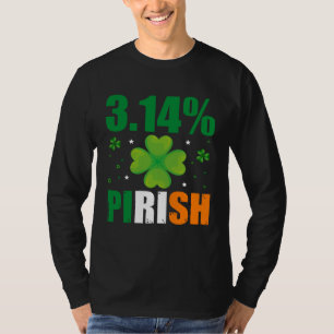 3 14 Pirish  St Patrick s Math Geek Irish Math Tea T-Shirt