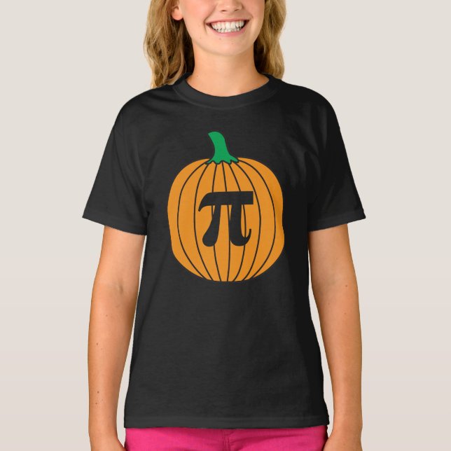 3.14 Pumpkin Pi Pun Funny Math Joke T-Shirt (Front)