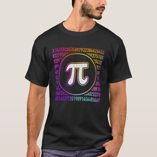 3 14 Style Pi Day Math  Teacher Student  1 T-Shirt (Front)