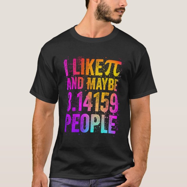 3 14 Style Pi Day Math  Teacher Student T-Shirt (Front)