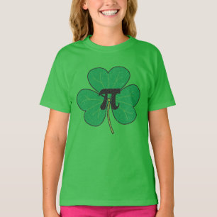 3.14 Vintage Distressed Shamrock Pie Funny Pi Pun T-Shirt