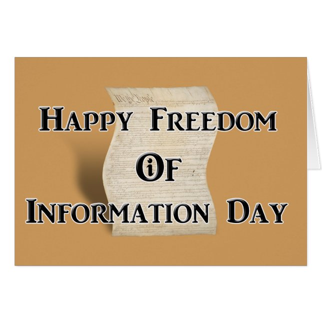 3-16 Freedom of Information Day (Front Horizontal)