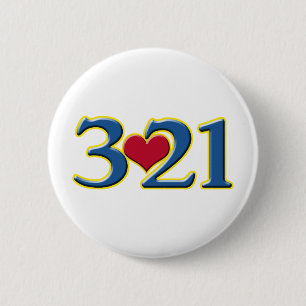 3-21 World Down Syndrome Day 6 Cm Round Badge