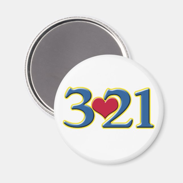 3-21 World Down Syndrome Day Magnet (Front/Back)