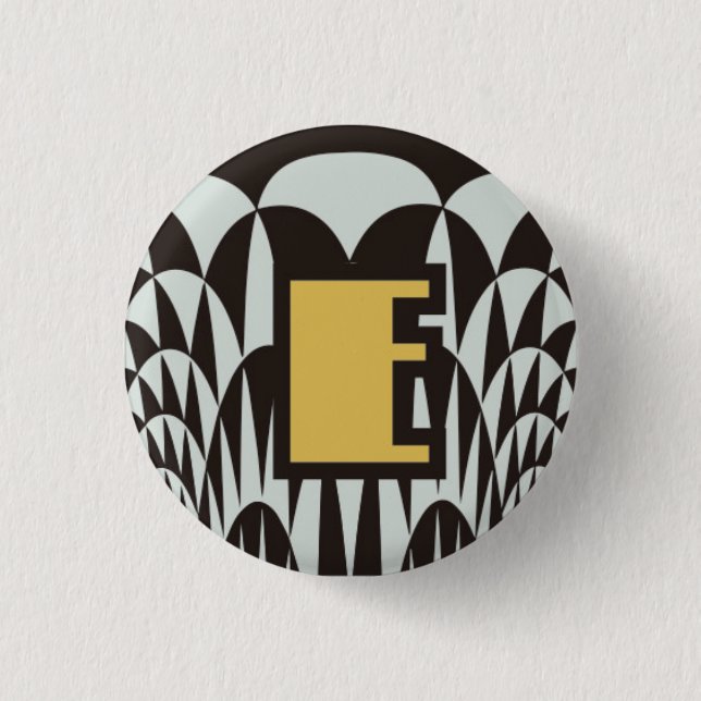 3.2cm Can batch [Art Deco] 3 Cm Round Badge (Front)