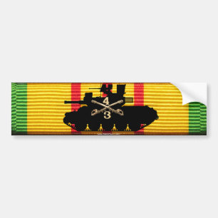 3/4th ACR M551 on VSM Ribbon Bumper Sticker