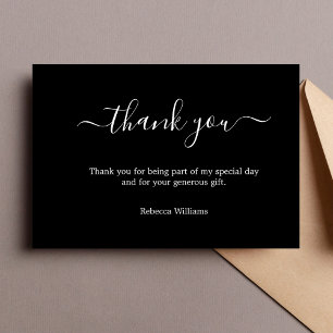 3.5"x5" Thank You Birthday Thank You Note Card