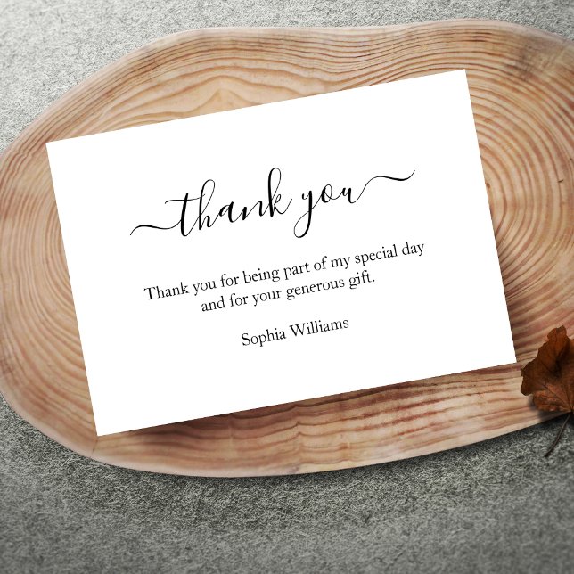 3.5"x5" Thank You Birthday Thank You Note Card (Creator Uploaded)