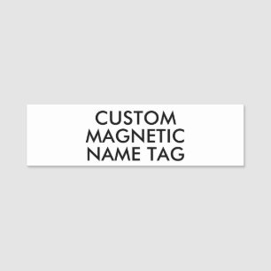 3.5" x 1" Custom Magnetic Name Tag Blank Template
