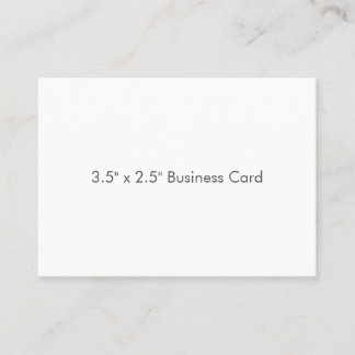 3.5" x 2.5" Business Card