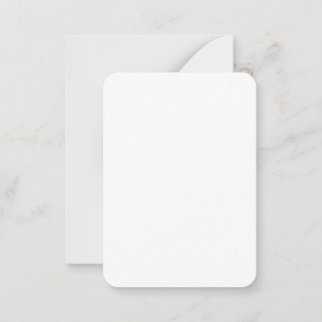 3.5" x 2.5" Rounded Corner Note Card & Envelope (Front)