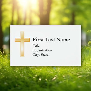 3.5" x 2" Acrylic Rectangle, Christian   Name Tag