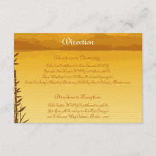 3.5 x 5 Direction Card Warm Sunset