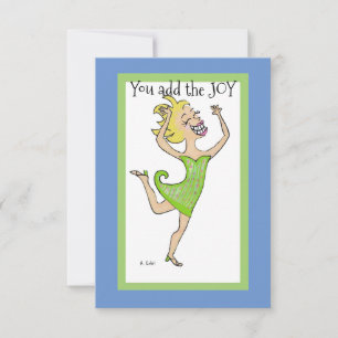 3.5" x 5" Flat Thank You Card