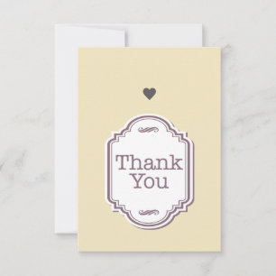 3.5" x 5" Flat Thank You Card