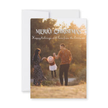 3.5" x 5" Merry christmas Card