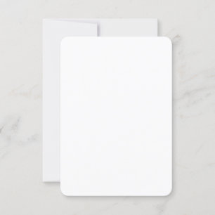 3.5" x 5" Rounded Corners Wedding Thank You Card