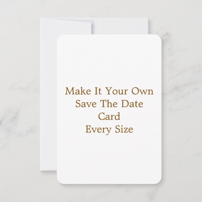 3.5" x 5" Save The Date Card (Front)
