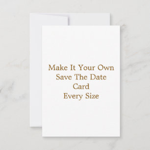 3.5" x 5" Save The Date Card