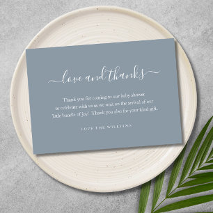 3.5" x 5" Thank You Baby Shower Gift Personalized