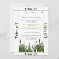 3.5 x 7 Directions Cattail/Dragonfly i