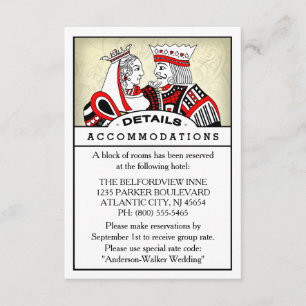 3.5x5 Details Information Card - King & Queen