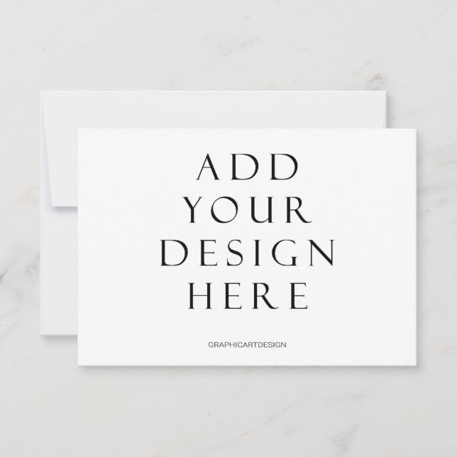 3.5x5" Horizontal without Back Design Printing Thank You Card (Front)