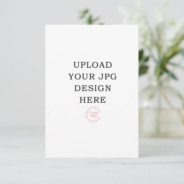 3.5x5 Prayer Card - Upload your own design (Standing Front)