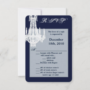 3.5x5 R.S.V.P. Card Crystal Chandelier Glitz Glamo