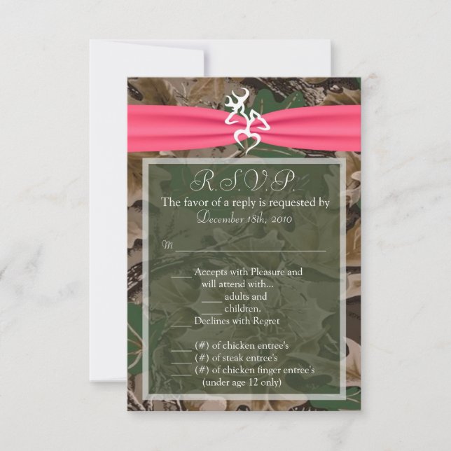 3.5x5 R.S.V.P. Card Pink Browning Camo (Front)